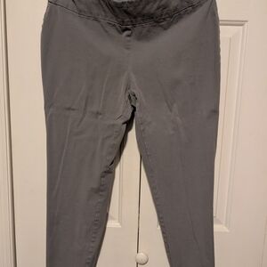 Gray High-Waisted Pants